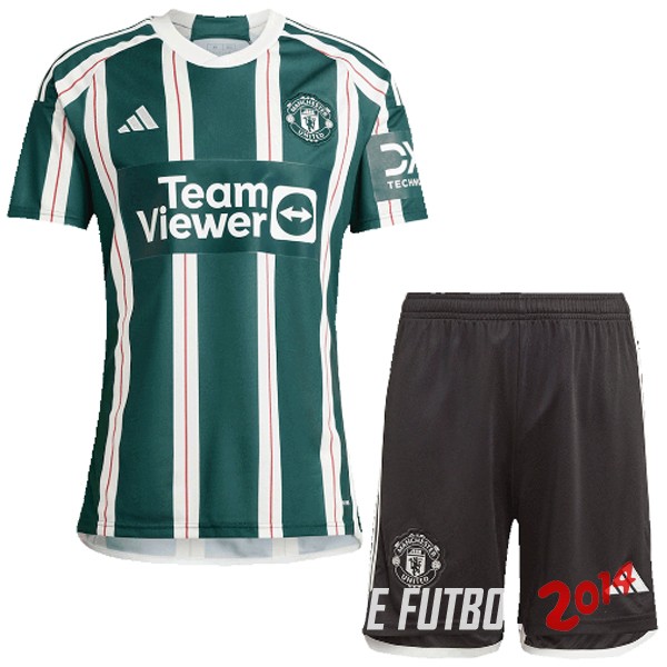 Camiseta Del Conjunto Completo Hombre Manchester United Segunda 2023/2024