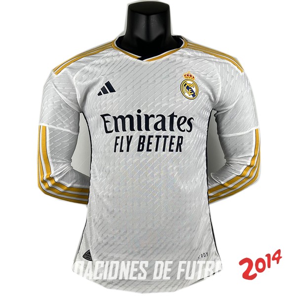 Tailandia Camiseta Del Real Madrid Primera Manga Larga Jugadores 2023/2024