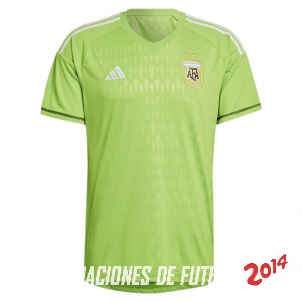 Tailandia Camiseta Del Argentina Portero Verde 2022