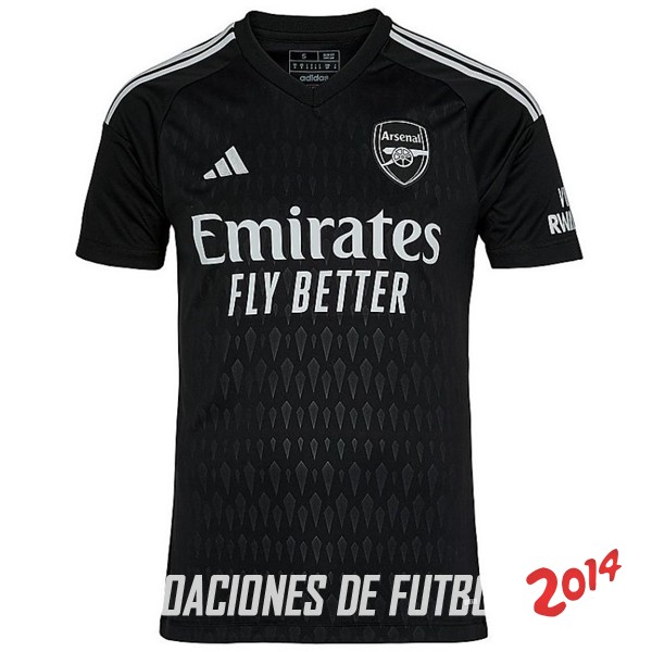 Tailandia Camiseta Del Arsenal Portero Negro 2023/2024