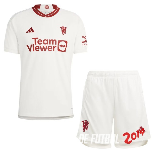 Camiseta Del Conjunto Completo Hombre Manchester United Tercera 2023/2024