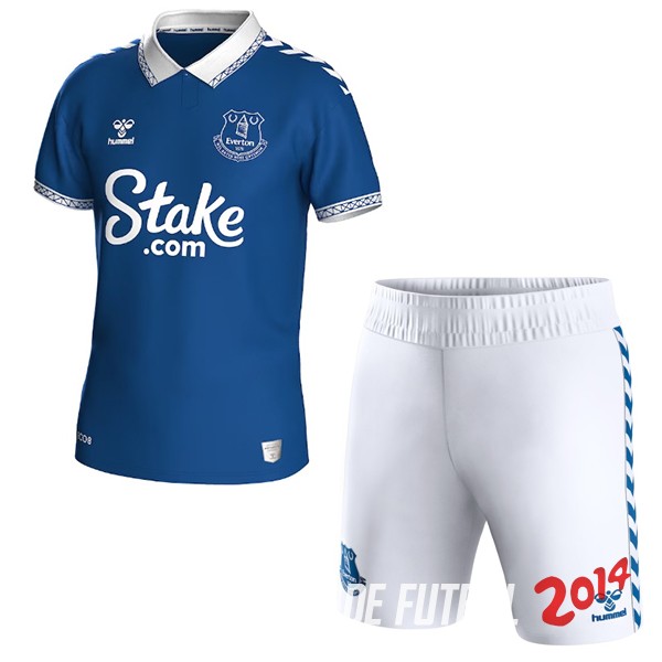 Camiseta Del Conjunto Completo Everton Ninos Primera 2023/2024