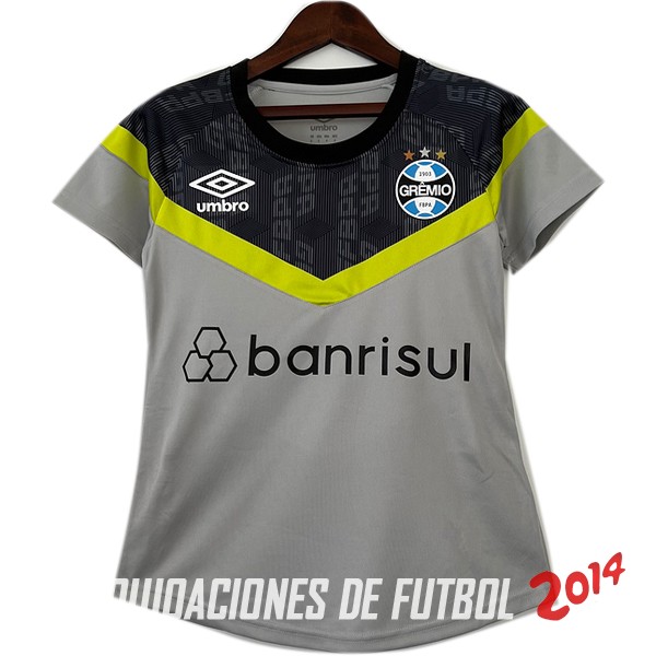 Camiseta Del Grêmio Mujer Entrenamiento 2023/2024 Gris