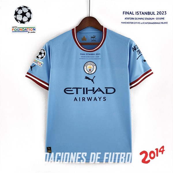 Tailandia Camiseta Del Champions League Finales Manchester City Primera 2023/2024