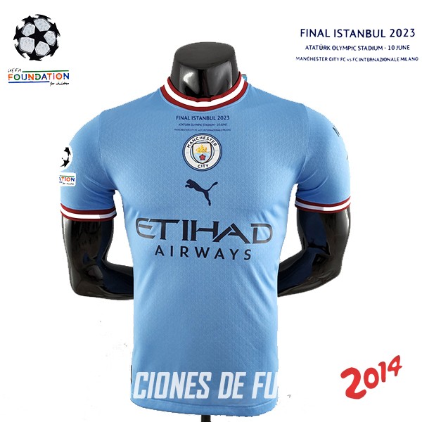 Tailandia Camiseta Del Champions League Finales Manchester City Primera Jugadores 2023/2024