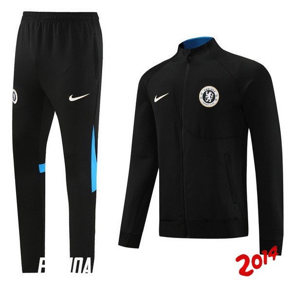 Chandal Chelsea Negro-Azul 2023-2024