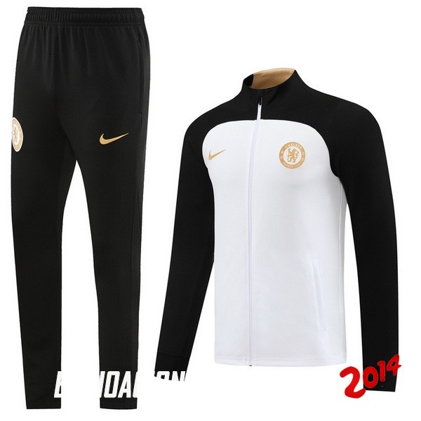 Chandal Chelsea Negro Blanco Amarillo 2023-2024