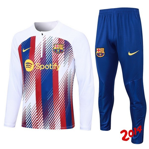 Chandal FC Barcelona Blanco Rojo Azul 2023-2024