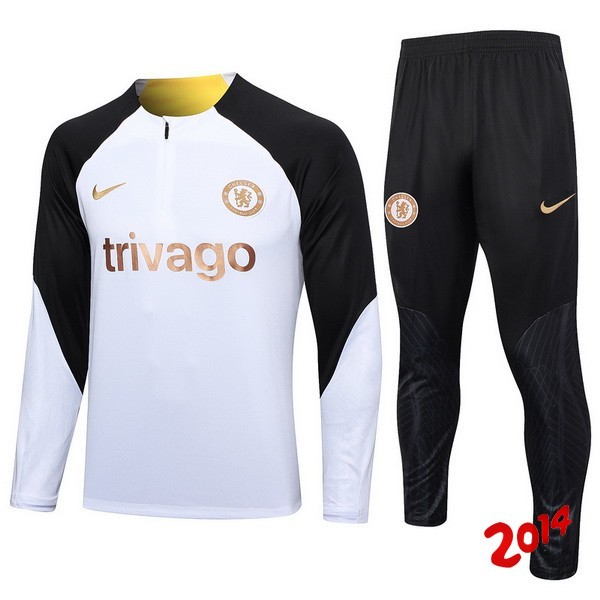 Chandal Chelsea Blanco Negro 2023-2024