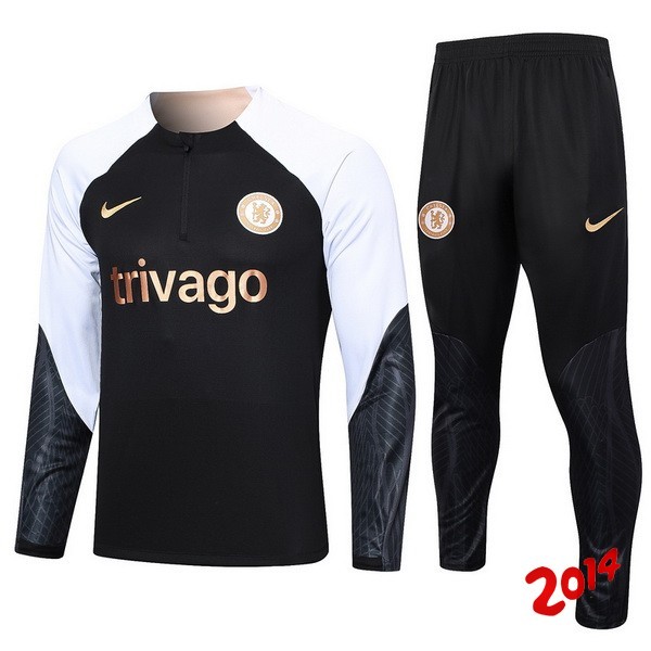 Chandal Chelsea Negro Blanco2023-2024