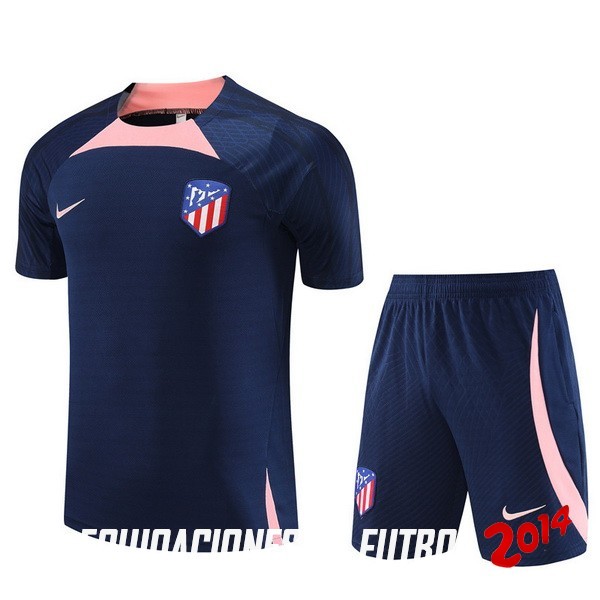 Entrenamiento Conjunto Completo Atletico Madrid 2023/2024 Azul Marino Rosa