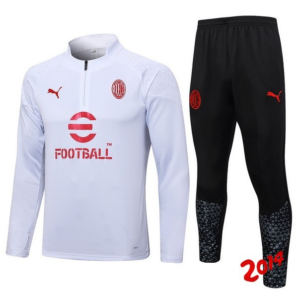 Chandal AC Milan Blanco I Negro Rojo 2023/2024