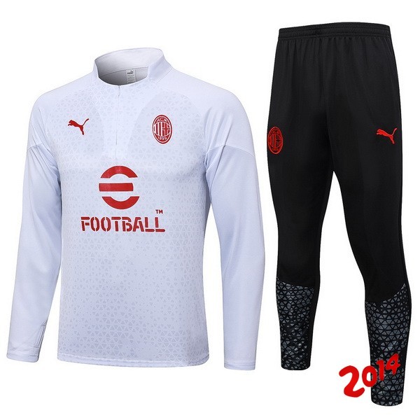 Chandal AC Milan Blanco II Negro Rojo 2023/2024