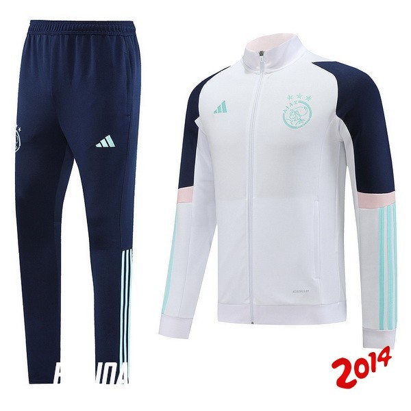 Chandal Ajax Azul Blanco Rosa 2023-2024