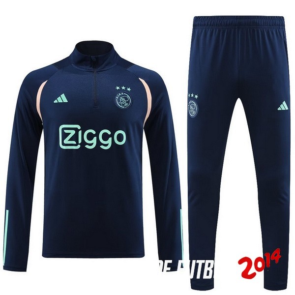 Chandal Ajax Azul Marino II Rosa 2023-2024