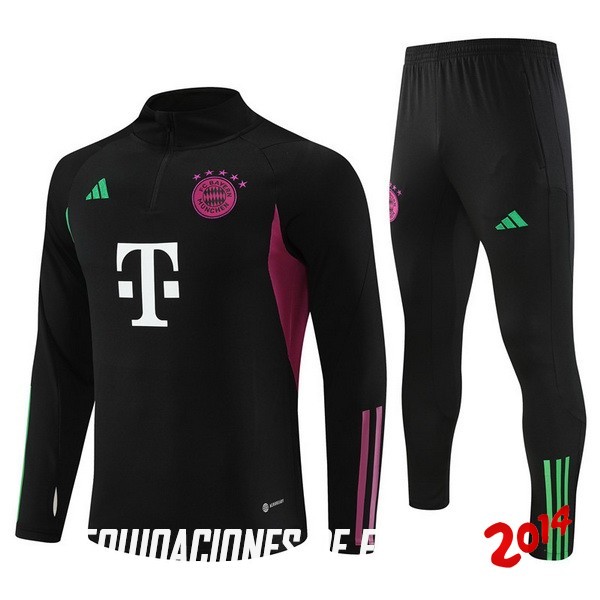 Chandal Bayern Múnich Negro Purpura Blanco 2023-2024