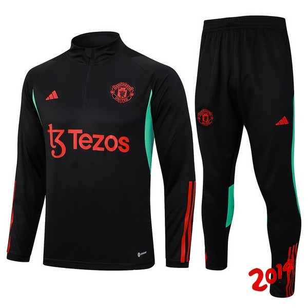 Chandal Manchester United Negro I Rojo 2023-2024
