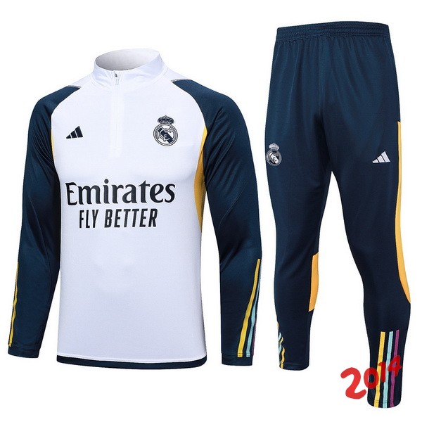 Chandal Real Madrid Blanco Azul Amarillo 2023-2024