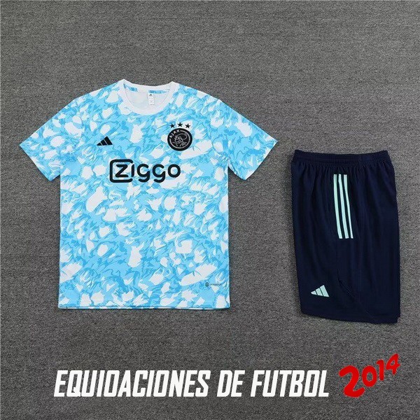 Entrenamiento Sin Mangas Conjunto Completo Ajax 2023/2024 Azul Blanco