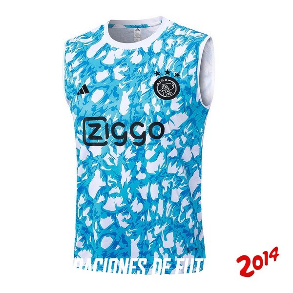 Entrenamiento Sin Mangas Ajax 2023/2024 Azul Blanco