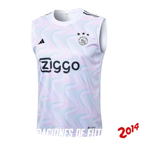 Entrenamiento Sin Mangas Ajax 2023/2024 Blanco