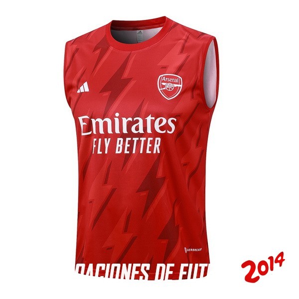 Entrenamiento Sin Mangas Arsenal 2023/2024 Rojo Blanco