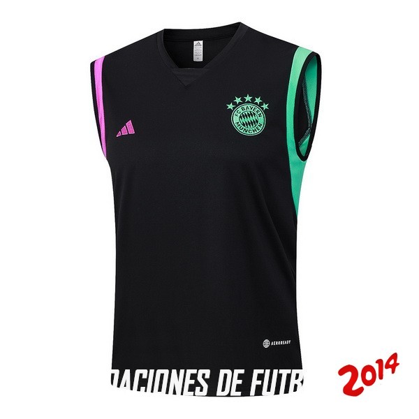 Entrenamiento Sin Mangas Bayern Munich 2023/2024 Negro Purpura Verde