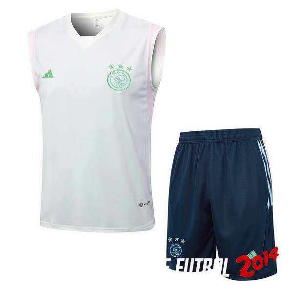 Entrenamiento Sin Mangas Conjunto Completo Ajax 2023/2024 Verde Claro Azul