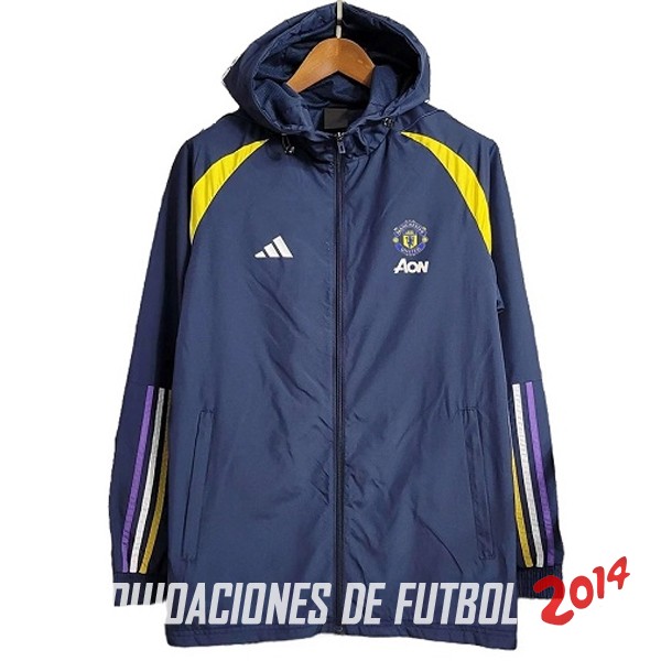 Chandal Manchester United Azul Marino Amarillo 2023-2024