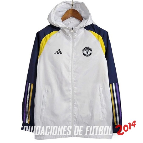 Chandal Manchester United Blanco Azul Amarillo 2023-2024