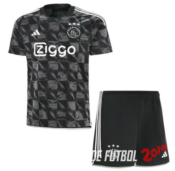 Camiseta Del Conjunto Completo Ajax Nino Tercera 2023/2024