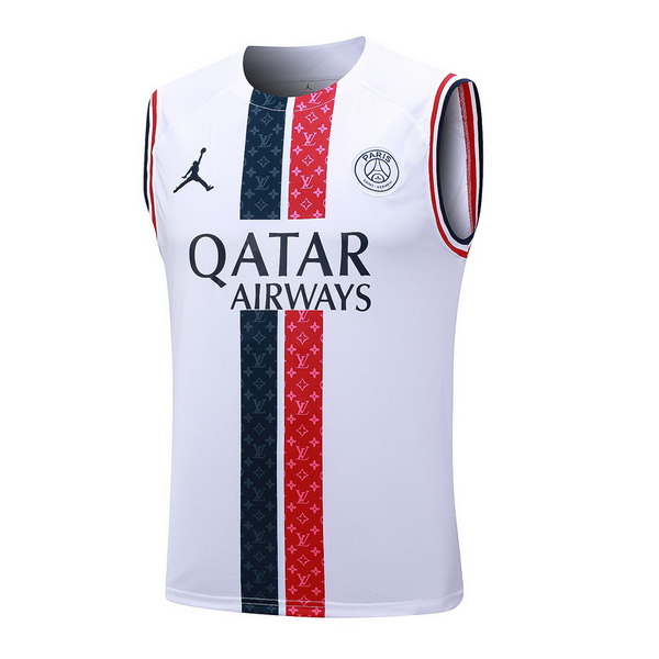 Entrenamientos Sin Mangas Paris Saint Germain 2023/2024 Blanco Rojo Azul