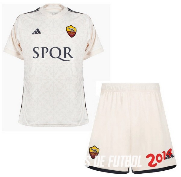 Camiseta Del Conjunto Completo Hombre As Roma Segunda 2023/2024