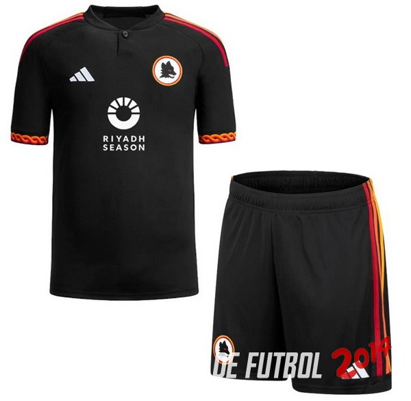 Camiseta Del Conjunto Completo Hombre As Roma Tercera 2023/2024