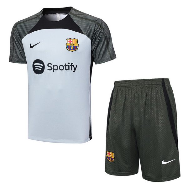 Entrenamiento Conjunto Completo FC Barcelona 2023/2024 Gris Claro Verde