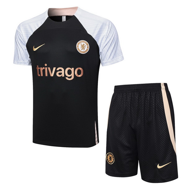 Entrenamiento Conjunto Completo Chelsea 2023/2024 Negro Blanco Amarillo