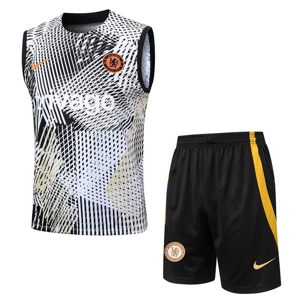 Entrenamiento Sin Mangas Conjunto Completo Chelsea 2023/2024 Amarillo I Negro