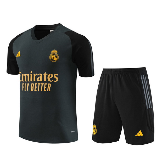 Entrenamientos Conjunto Completo Real Madrid 2023/2024 Gris Negro Amarillo