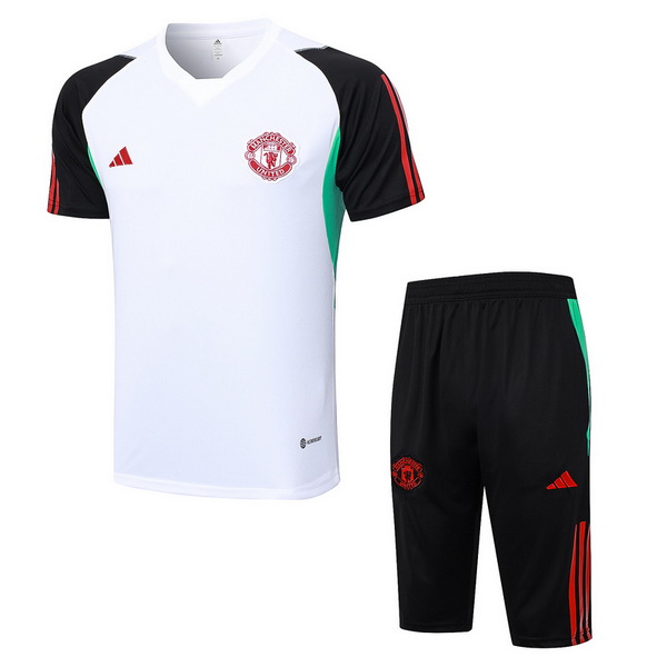 Entrenamiento Conjunto Completo Manchester United 2023/2024 Blanco Negro Rojo