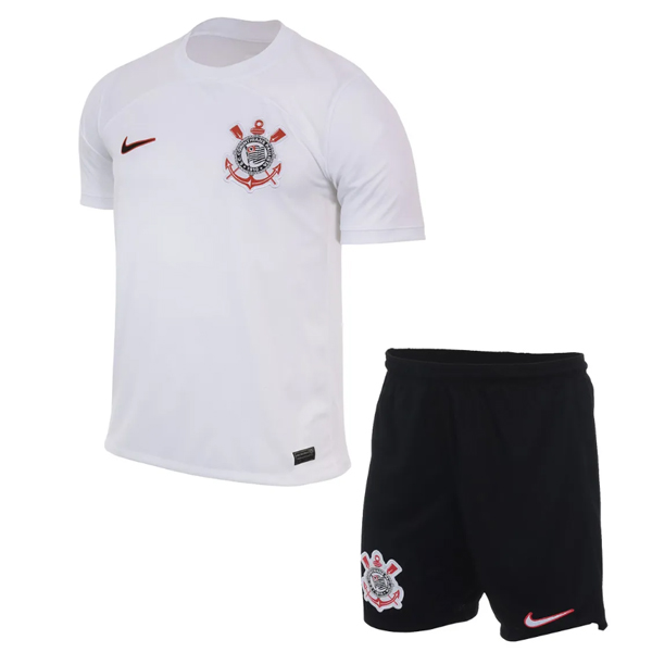 Camiseta Del Conjunto Completo Corinthians Paulista Ninos Primera 2023/2024