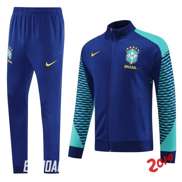 Chandal Del Conjunto Completo Brasil Azul Verde 2023