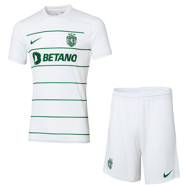 Camiseta Del Conjunto Completo Sporting de Lisboa Ninos Segunda 2023/2024