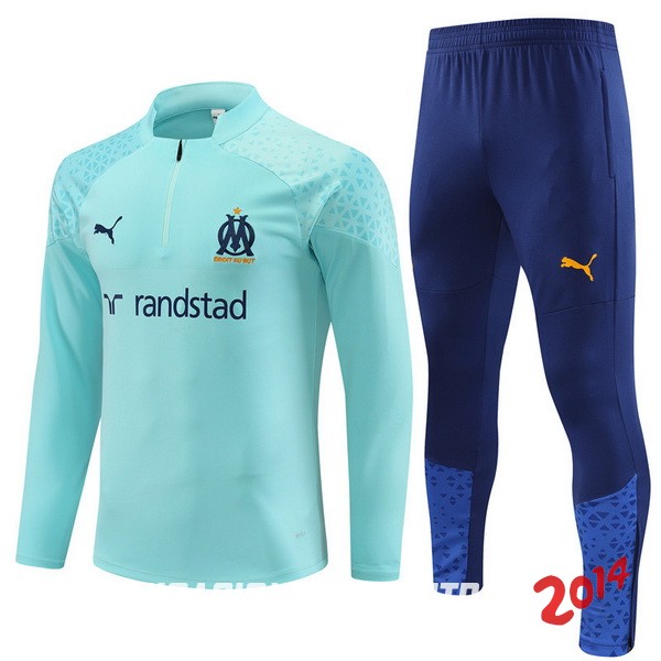 Chandal Del Conjunto Completo Marsella Azul I Verde 2023/2024