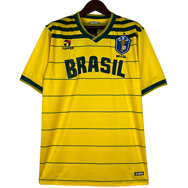 Retro Camiseta Del Brasil Primera 1984