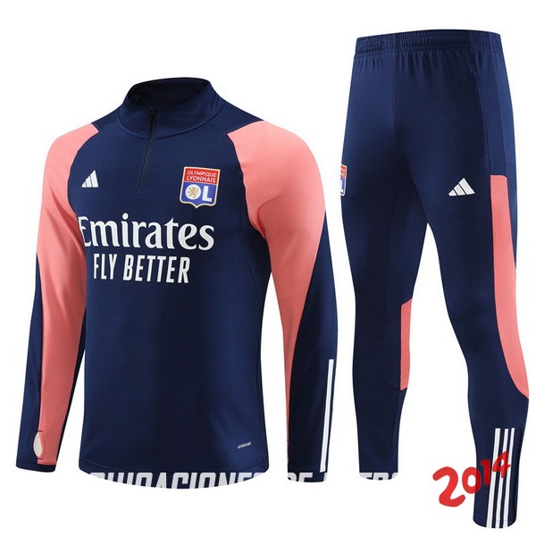 Chandal Del Conjunto Completo Lyon Ninos Rosa Azul 2023/2024