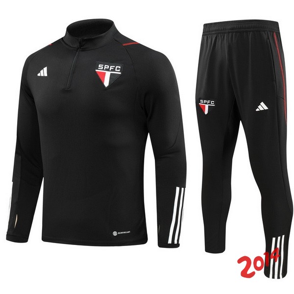 Chandal Del Conjunto Completo Sao Paulo Negro Blanco 2023/2024