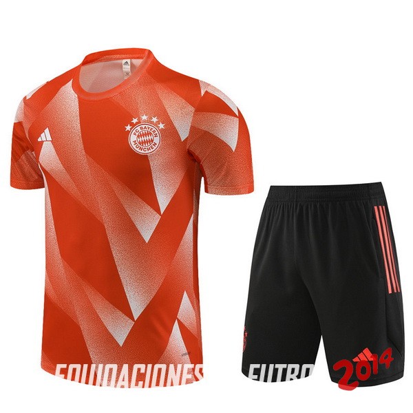 Entrenamiento Del Conjunto Completo Bayern Munich Naranja Negro 2023/2024