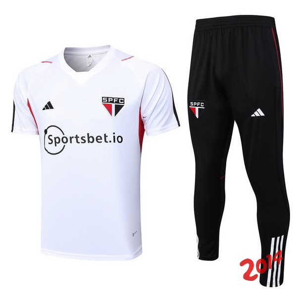 Entrenamiento Conjunto Completo Sao Paulo Blanco Rojo Negro 2023/2024