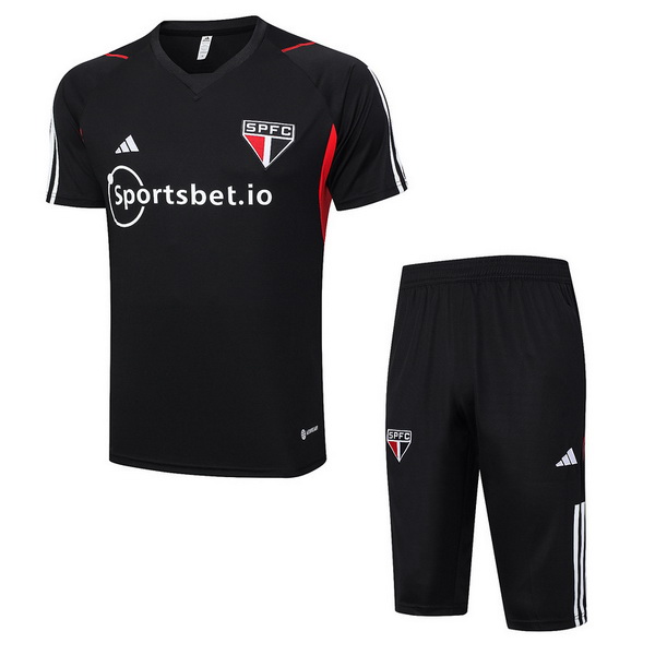 Entrenamiento Conjunto Completo Sao Paulo Negro II Rojo 2023/2024