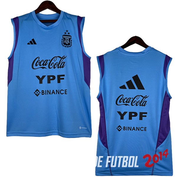 Entrenamiento Sin Mangas Argentina Azul Purpura 2023